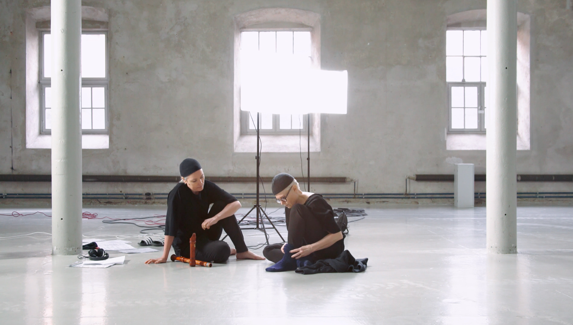 Winner of the RC Prize 2024, Kerstin Frödin and Åsa Unander-Schairin, Fragmente2, in the exhibition space Färgfabriken, Stockholm, 2021. Photo credit: Patrik Eriksson.